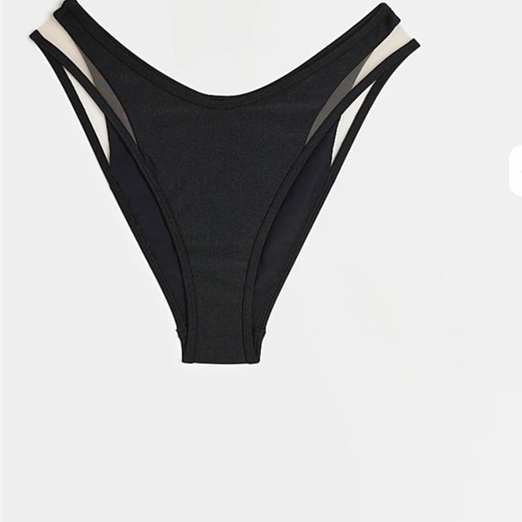 River Island Resort Swim Bottom Black Mesh Size 8 NEW NWT Bikini Beach Cruise - Picture 4 of 9